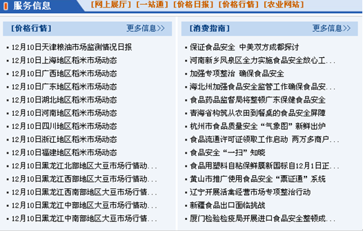 [2009特色評(píng)選] 中華人民共和國(guó)農(nóng)業(yè)部網(wǎng)站榮獲“用戶滿意獎(jiǎng)”