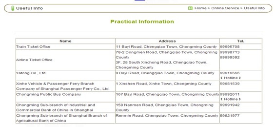 [第五屆國際化會議]上海市崇明縣政府門戶網站點評