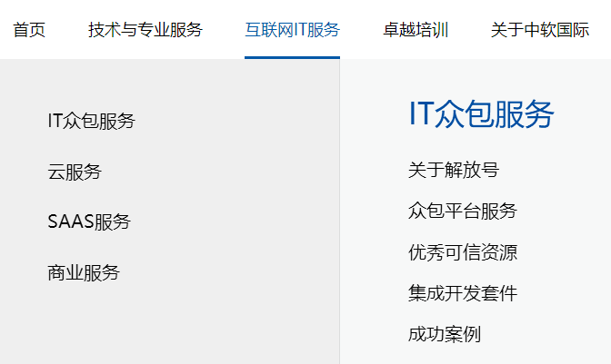 中軟國際的產品 中軟國際的產品