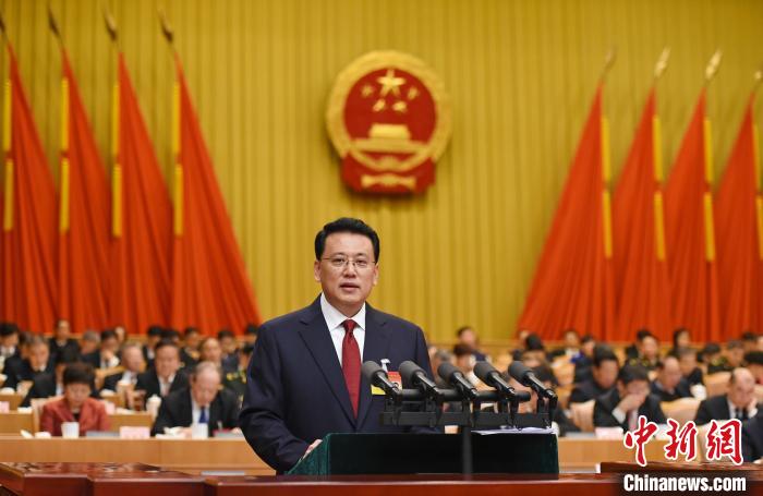 &nbsp;&nbsp;&nbsp;&nbsp;圖為浙江省十三屆人大三次會議現(xiàn)場?！〔虡s章　攝