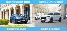 中日插混對(duì)比，10萬價(jià)差的瑞虎7 PLUS 新能源和本田CR-V e:PHEV的竟差出這么多