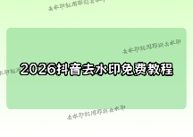 2026年抖音視頻怎么去水??？如何無損去掉水印教程，附4款免費小程序?qū)崪y對比